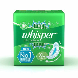 WHISPER ULTRA CLEAN XL HERBAL 15PAD